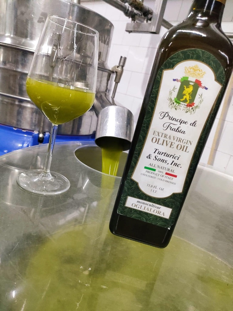 PRINCIPE DI TRABIA: Monocultivar Oglialora Extra Virgin Olive Oil: Delicato (1 Liter)