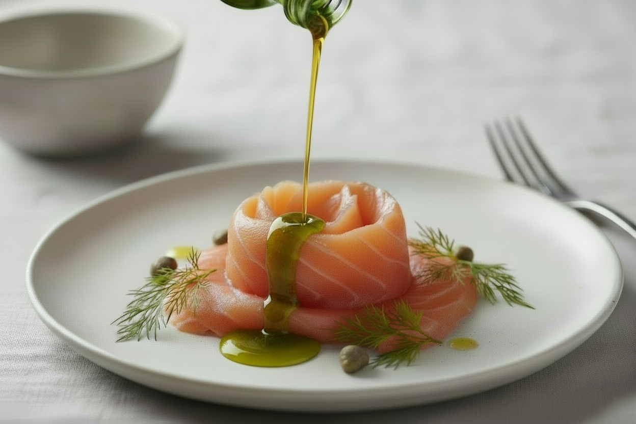 make the oil slighly more green