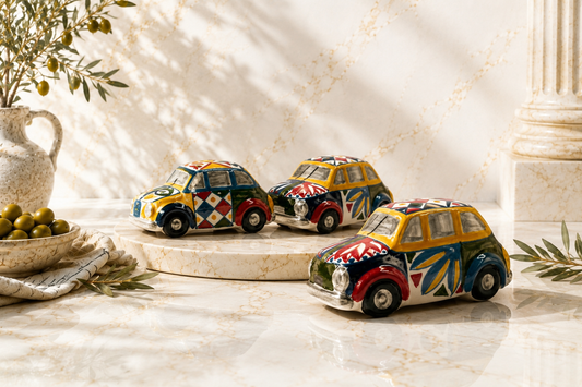 Handmade Sicilian Ceramic Fiat 500