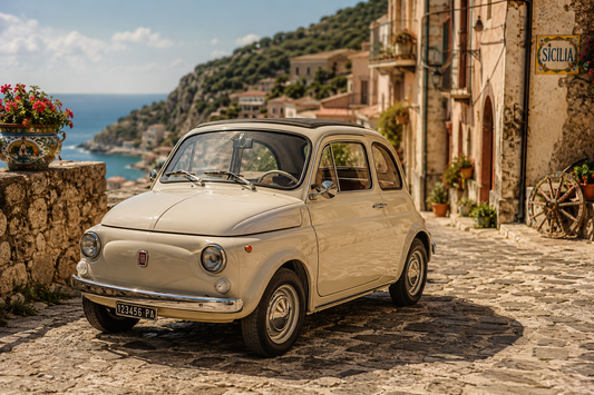 Handmade Sicilian Ceramic Fiat 500