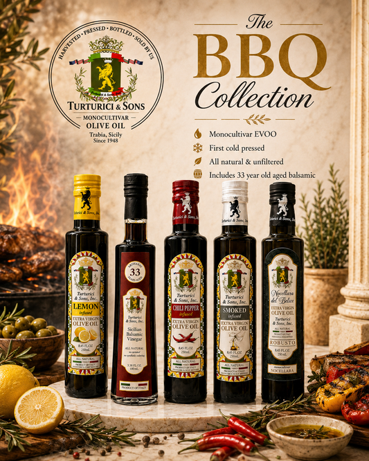 The BBQ Collection: Smoked, Chili, Lemon, Nocellara & 33x Decanted Balsamic