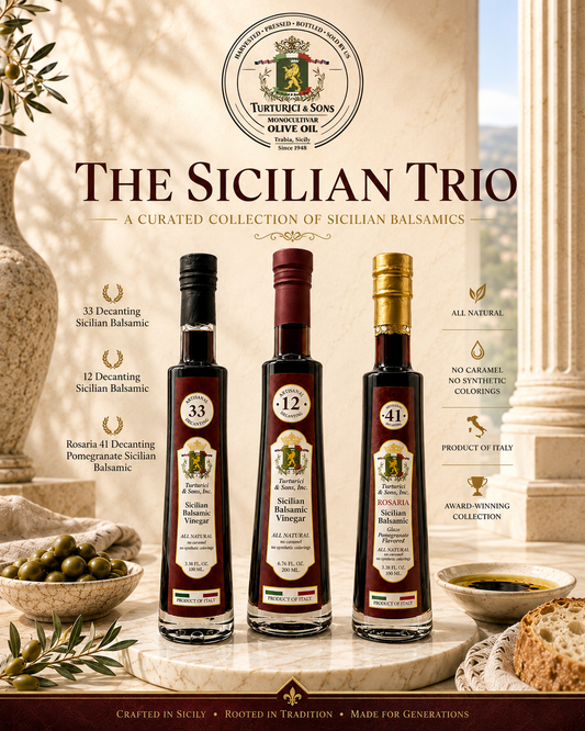 The Sicilian Trio: 12x, 33x & 41x Decanted Balsamic Collection