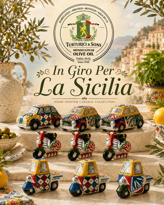 In Giro Per La Sicilia: Sicilian Ceramic Collection — Ape, Vespa & Fiat 500