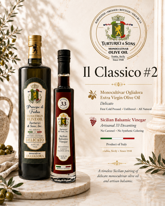 Il Classico #2: Oglialora Olive Oil & Sicilian Balsamic: 33x Decanted