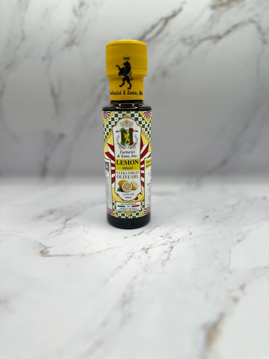 LEMON Infused Extra Virgin Olive Oil: (100ml)