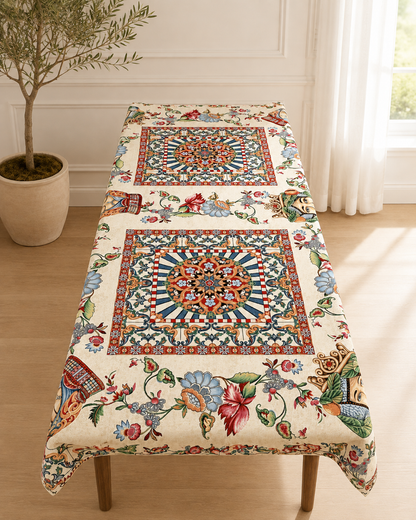 Sicilian Tapestry Tablecloth: Testa di Moro 1