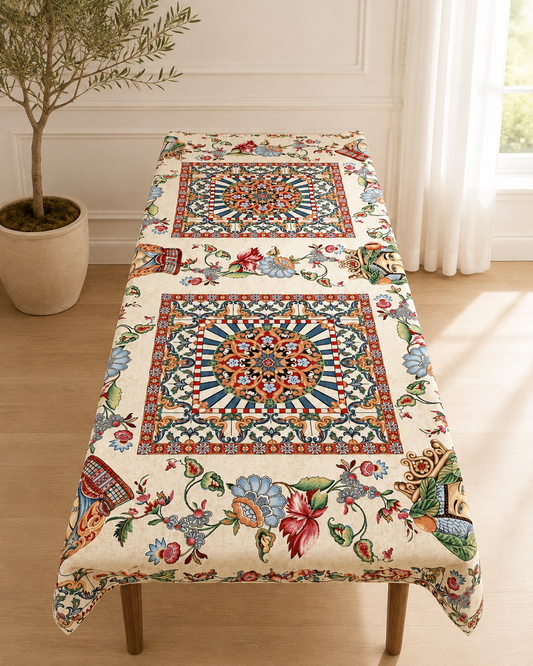Sicilian Tapestry Tablecloth: Testa di Moro 1