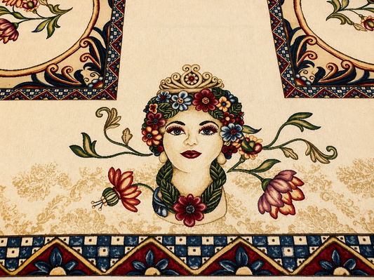 Sicilian Tapestry Tablecloth: Testa di Moro 2