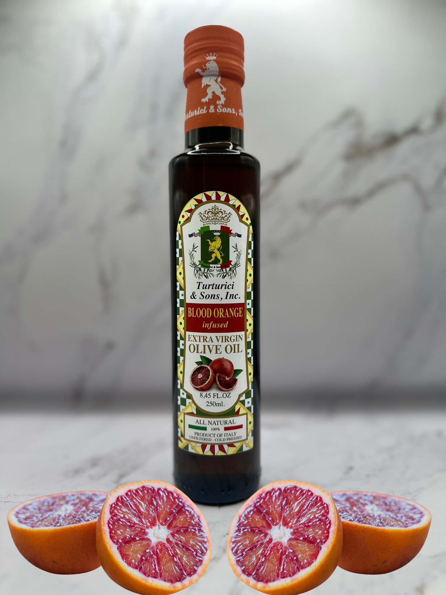 BLOOD ORANGE Infused Extra Virgin Olive Oil (250ml)
