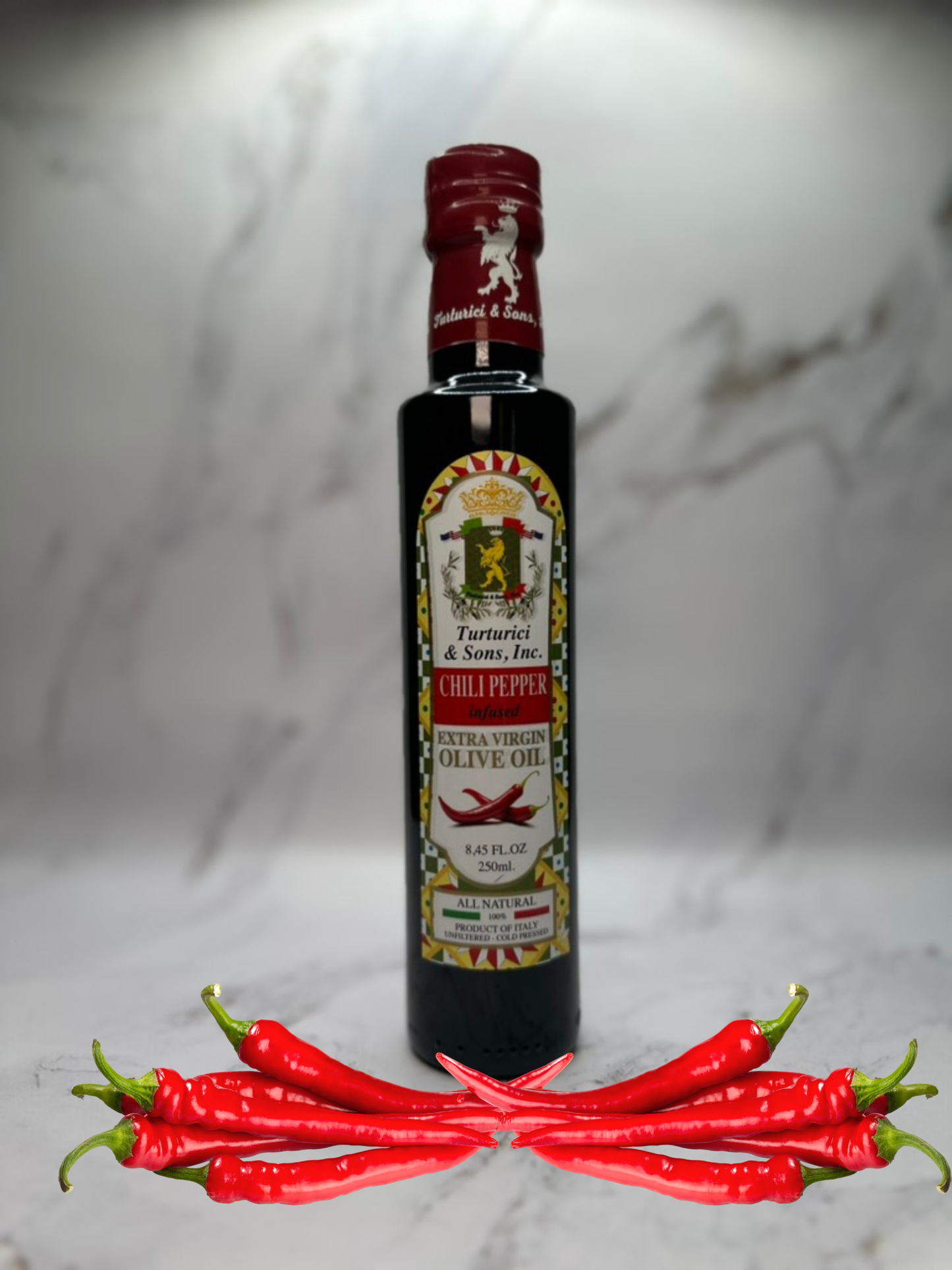 CHILI PEPPER Infused Extra Virgin Olive Oil (250ml)