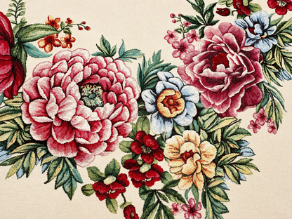 Sicilian Tapestry Tablecloth: Rose