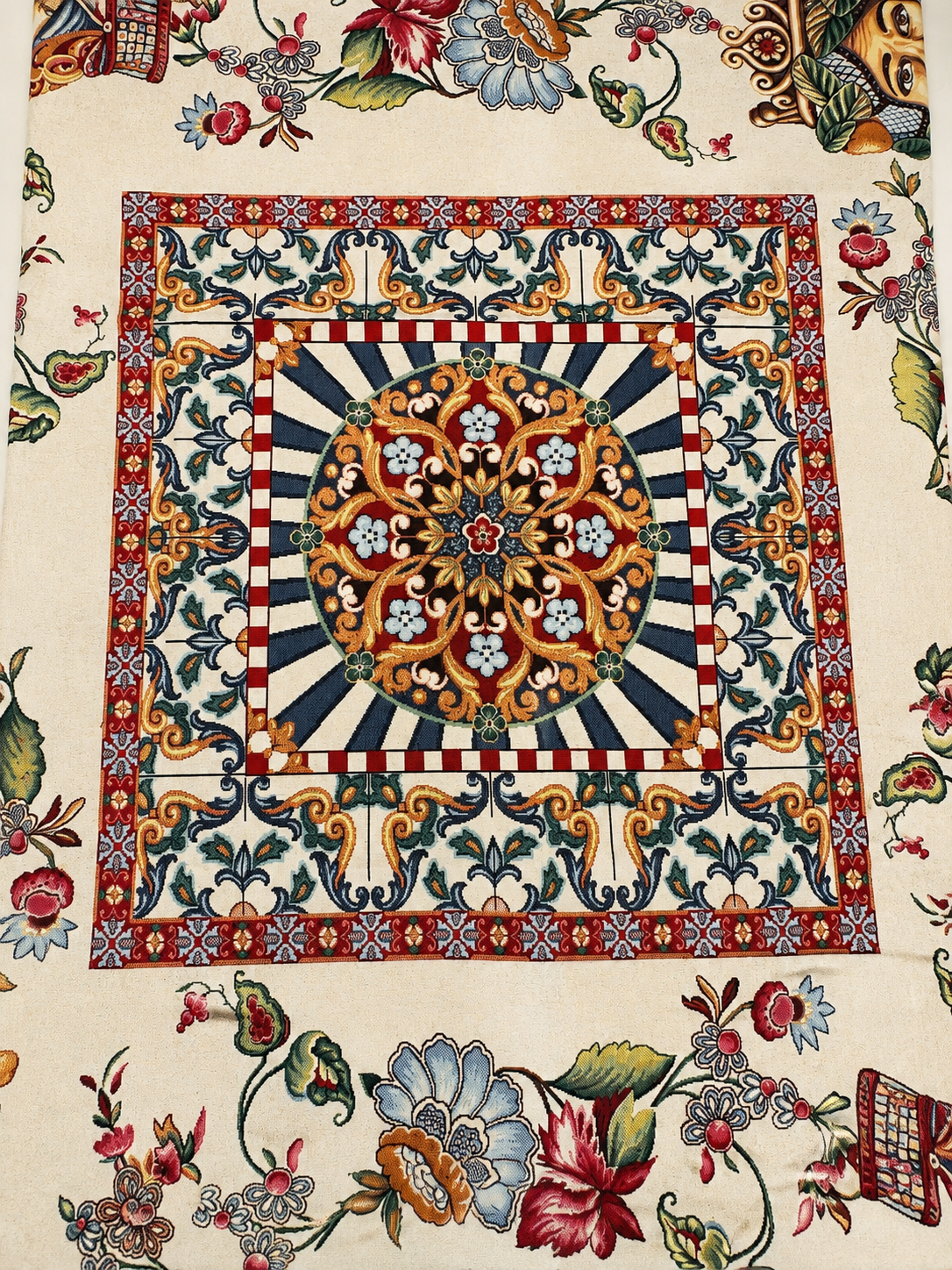 Sicilian Tapestry Tablecloth: Testa di Moro 1