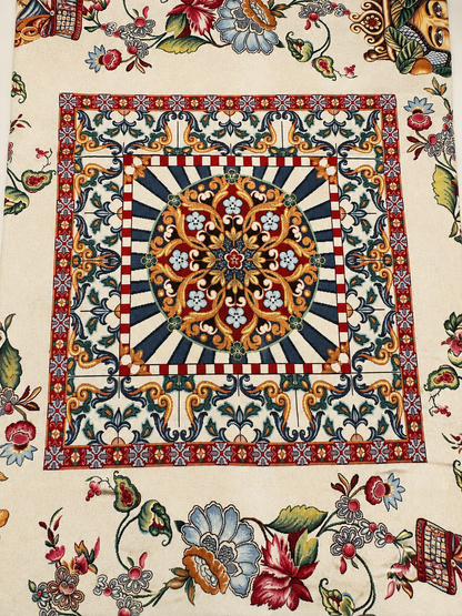 Sicilian Tapestry Tablecloth: Testa di Moro 1