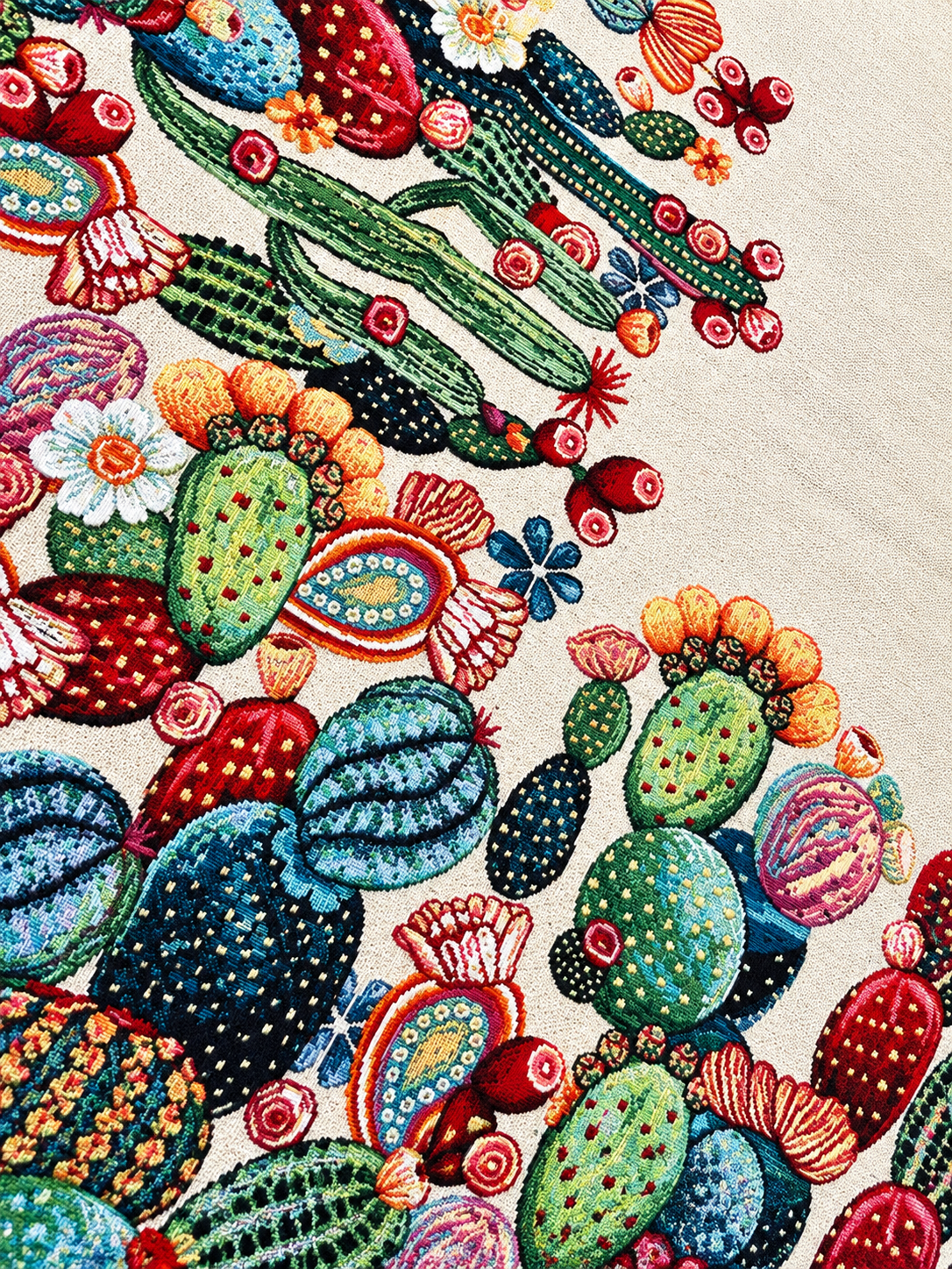 Sicilian Tapestry Tablecloth: Fichi d'India