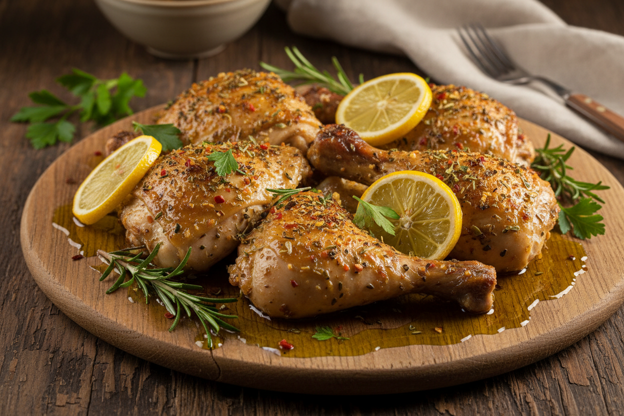 lemon chicken with alot of oil