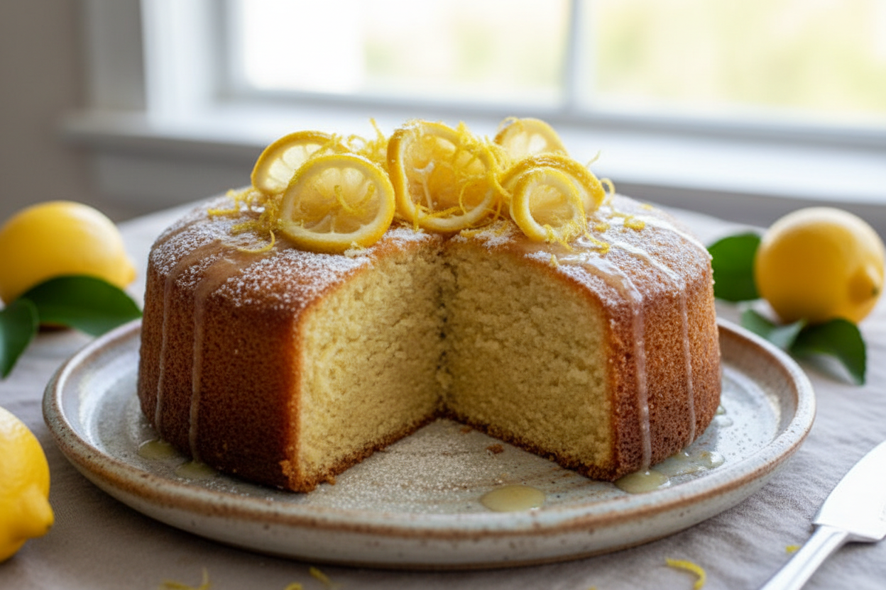 olive oil cake with lemon